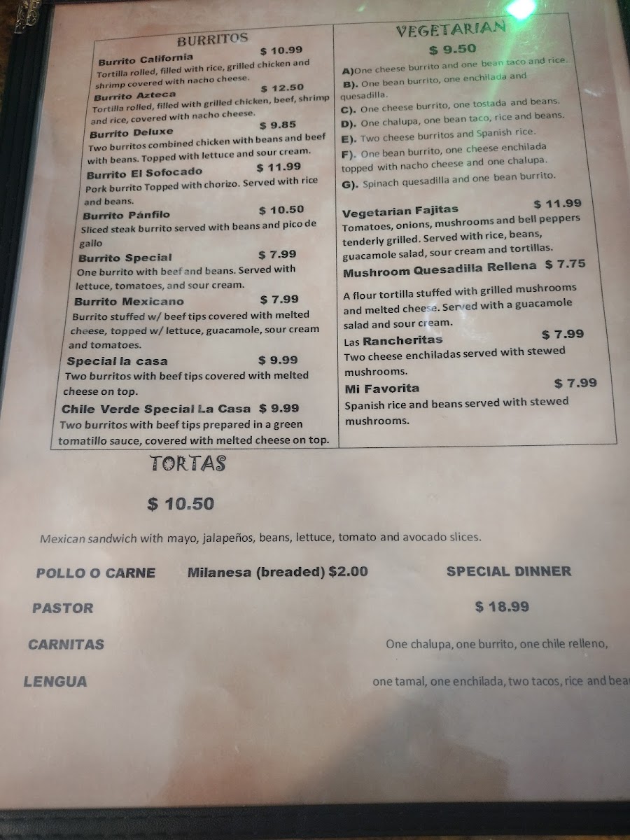 Valle de Bravo Mexican Grill 2 Menu - Image 6